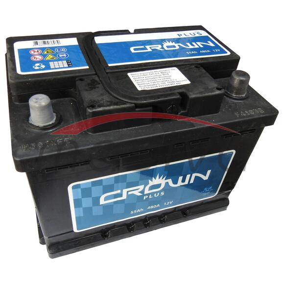 AKUMULATOR 12V 55 Ah 480 A, CROWN  GARANCIJA 2 GODINE-0