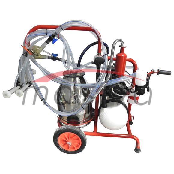 MUZILICA ZA KOZE 2 JEDINICE, 1 KANTA 30l - SILIKONSKE SISNE GUME, ULJNA PUMPA-0