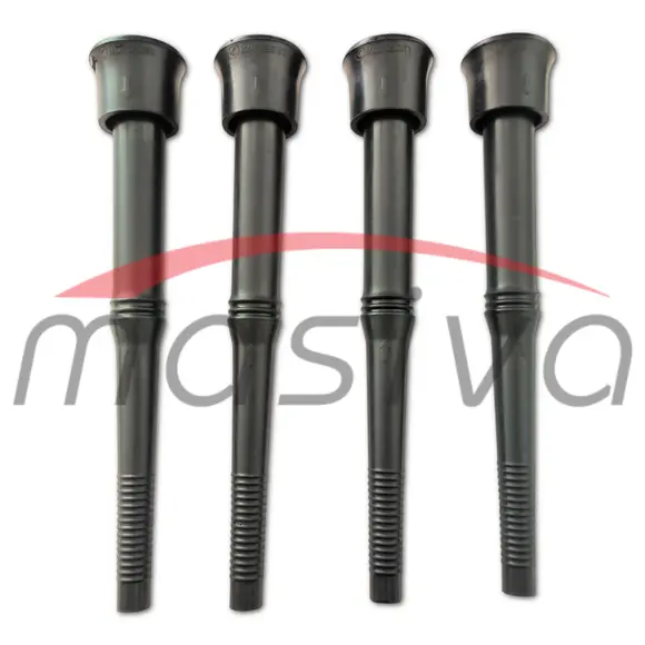 SISNA GUMA DUGAČKA CRNA REBRASTA 323 mm, FI 23 mm, FI 10 mm KURTSAN (SET 4 KOM)-0