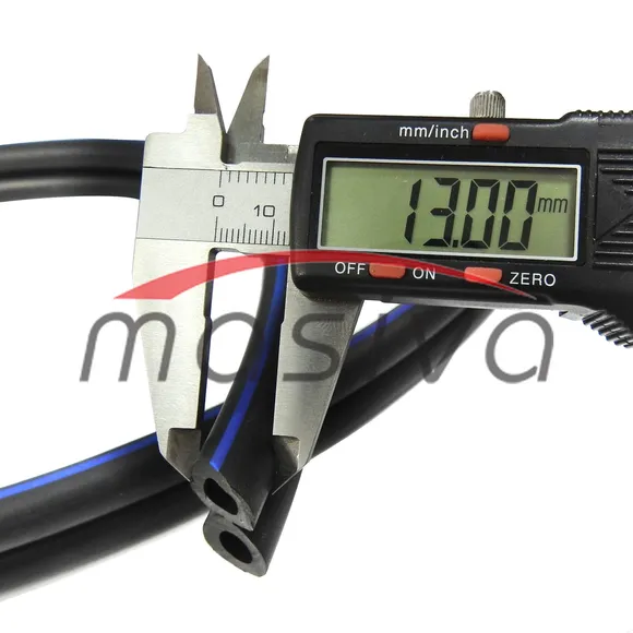 CRIJEVO ZA VAKUM DUPLO CRNO 7 X 13 mm (metar)-2