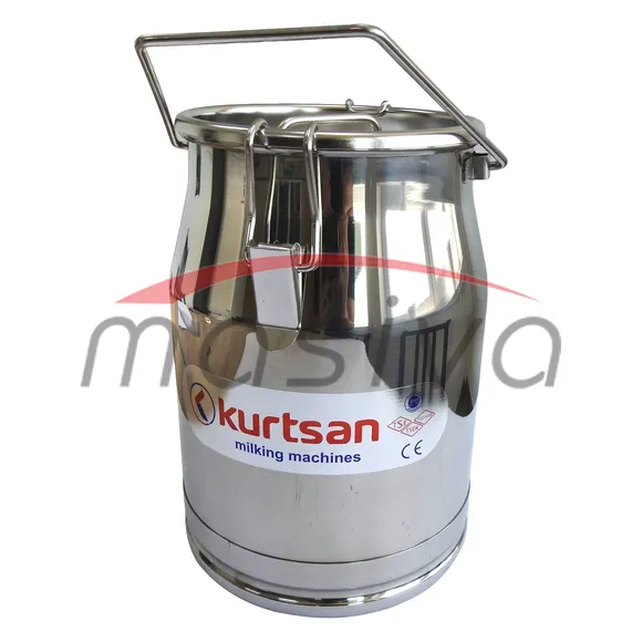 KANTA ZA MLIJEKO S POKLOPCEM - 10 l, INOX KURTSAN-1