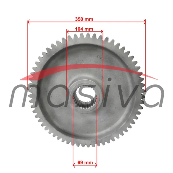 ZUPČANIK DIFERENCIJALA VELIKI ZETOR 5211-5245-6211-6245-7211-7245-7711-7745 Z=62-2