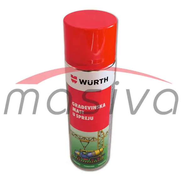 WURTH MAST U SPREJU GRAĐEVINSKA 500 ml-1