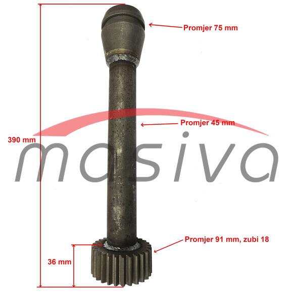 VRATILO MJENJAČA ZETOR 28Z 387 MM 5211,5245,6211,6245,7211,7245,7711,7745-4