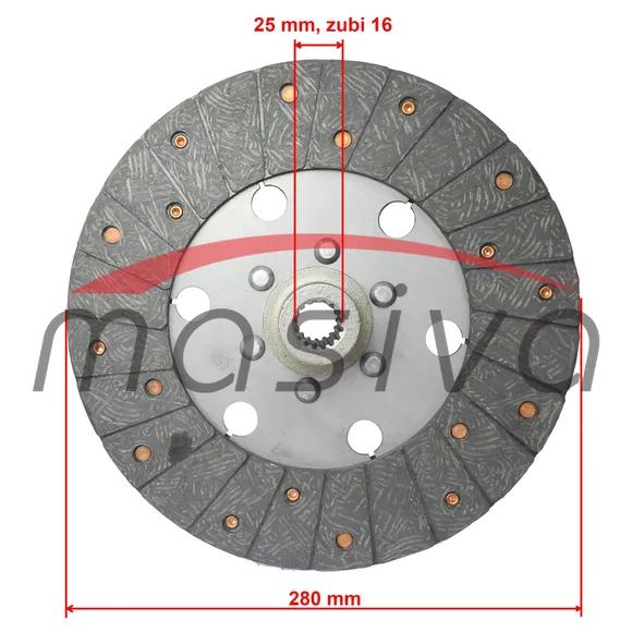 LAMELA VUČNA ZETOR 280MM 16Z ORG 5011-2