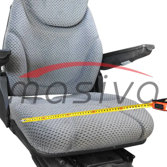 SJEDALO MEHANIČKO-POMIČAN NASLON ZA GLAVU I RUKE-1 POMAK SJEDIŠTA-TEKSTIL SIVO-2