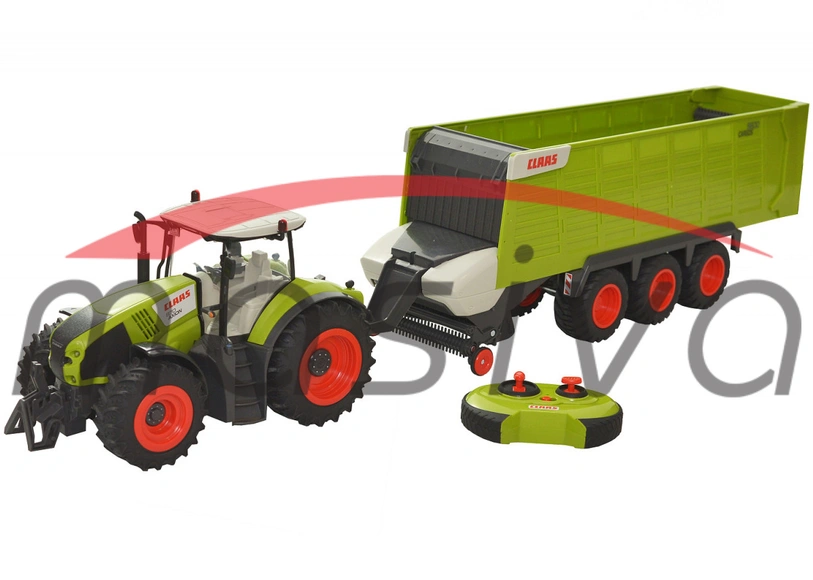 IGRAČKA TRAKTOR CLAAS AXION SA PRIKOLICOM DALJINSKO UPRAVLJANJE-0