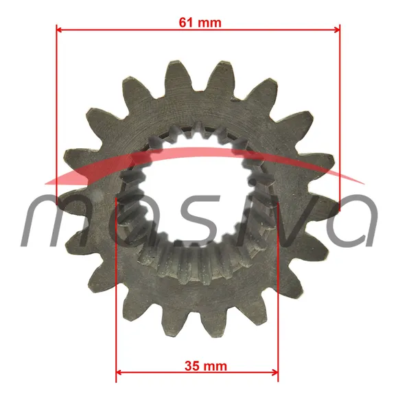 ZUPČANIK PREDNJE VUČE IMT-560  Z=18     511.00.193-2