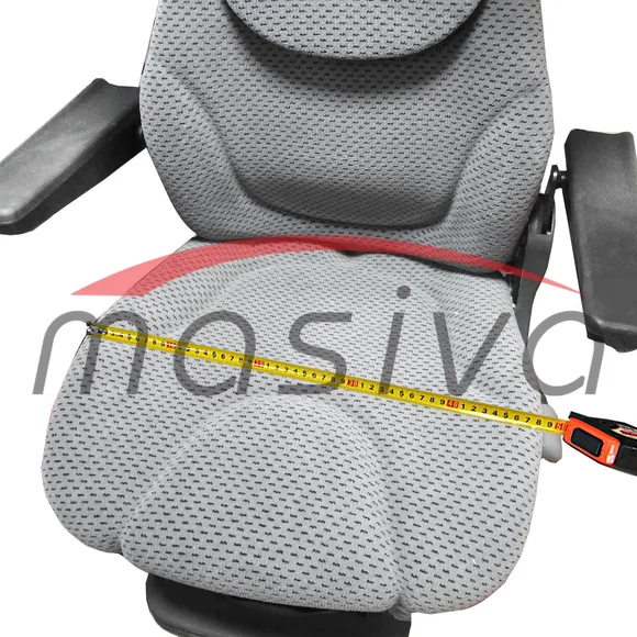 SJEDALO ZRAČNO-POMIČAN NASLON ZA GLAVU I RUKE-TEKSTIL SIVO-9