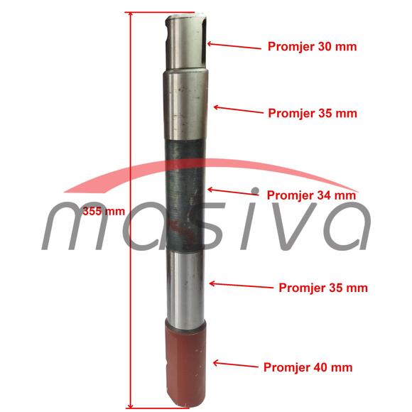 OSOVINA RUKAVCA DESNA ILI LIJEVA  ZETOR 2011-2511    20113403    MASIVA-3