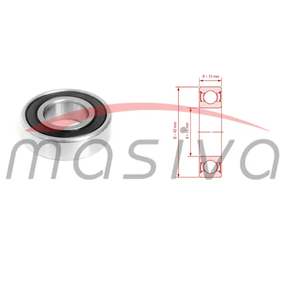 LEŽAJ 6302 2RS C3    MASIVA-0