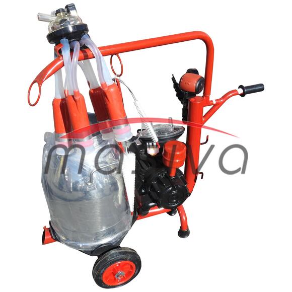 MUZILICA ZA KRAVE 1 JEDINICA, 1 KANTA 30l - SILIKON SISNA GUMA, SUHA PUMPA-2