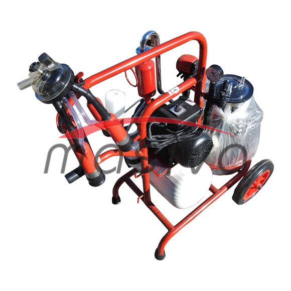 MUZILICA ZA KRAVE 1 JEDINICA, 1 KANTA 30l - CRNA SISNA GUMA, ULJNA PUMPA, V-5