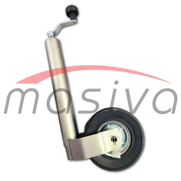 KOTAČ POMOĆNI 220x65 ZA PRIKOLICU NA CIJEV 60x4  MAX-350Kg HOD 260mm-1