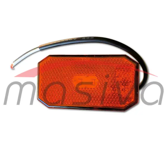 KATADIOPTER LED PRAVOKUTNI ŽUTI 78 X 43,8 X 15 mm-1
