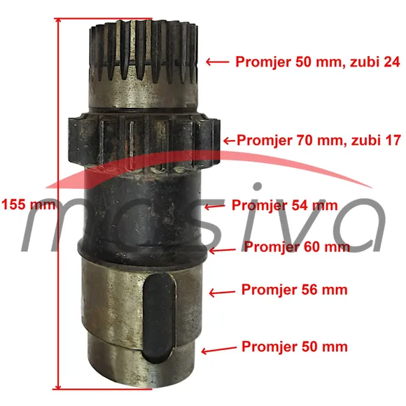 VRATILO REDUKCIJSKO ZETOR 17 ZUBI-1