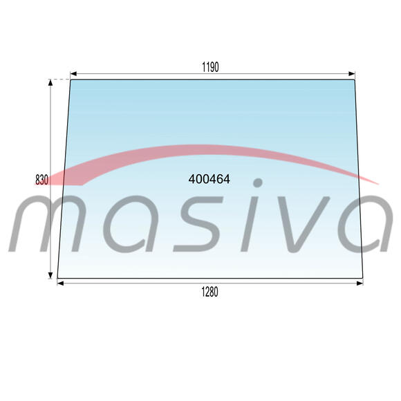 STAKLO PREDNJE ZETOR BK 6011 1208 X 1190 X 830-0
