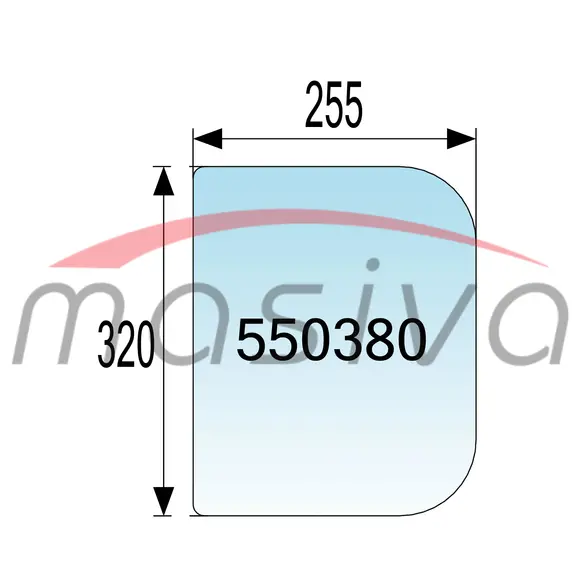 STAKLO ZADNJE MALO DONJE ZETOR BK 7011 255X320 (OTVARANJE)-0