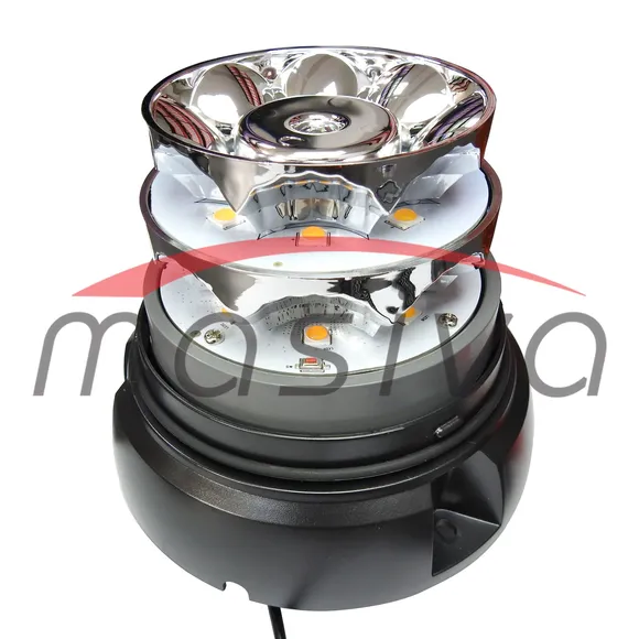 ROTIRKA LED NA MAGNET 16 LED X 3W 12-24 V 158X154 - PREKIDAČ, 3 MODA RADA-1