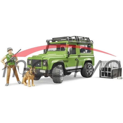 IGRAČKA AUTO LAND ROVER DEFENDER LOVAČKI SET-0