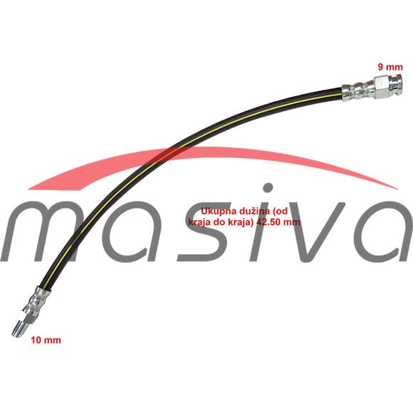 CRIJEVO KOČNICE PREDNJE VUČE  CIJEV- RAZVODNIK ZETOR 7340-7341-1