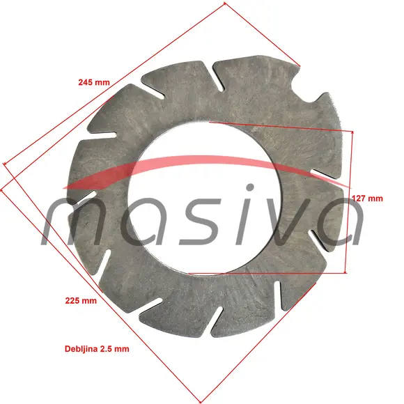 DISK KOČIONE LAMELE MASSEY FERGUSON 595-1