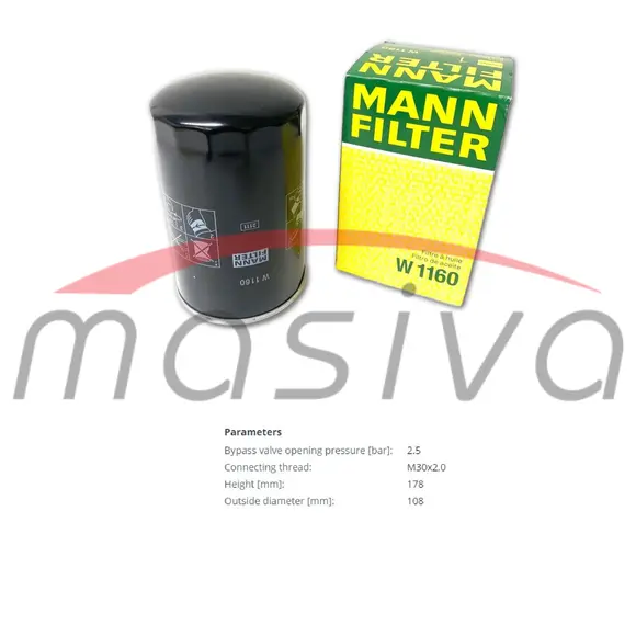 FILTER ULJA HIDRAULIKE M30 X 2 FIAT, CNH, FORD-0