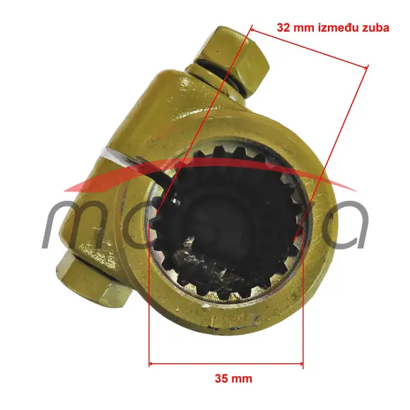 PRODUŽETAK KARDANA  1"3/8" Z=21 NA 1"3/8" Z=6  L=135-2