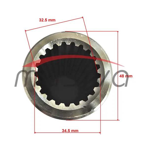 SPOJKA OSOVINE KARDANA 1"3/8" Z=21  L=100-2