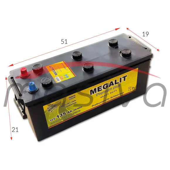 AKUMULATOR 12V 135 Ah 880 A, MEGALIT MAN GARANCIJA 24 MJESECA-1