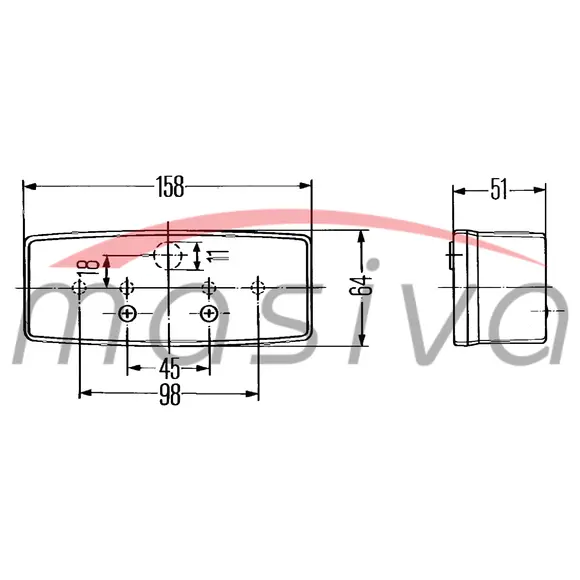 ŠTOP LAMPA DESNA DEUTZ FARH DX86-1