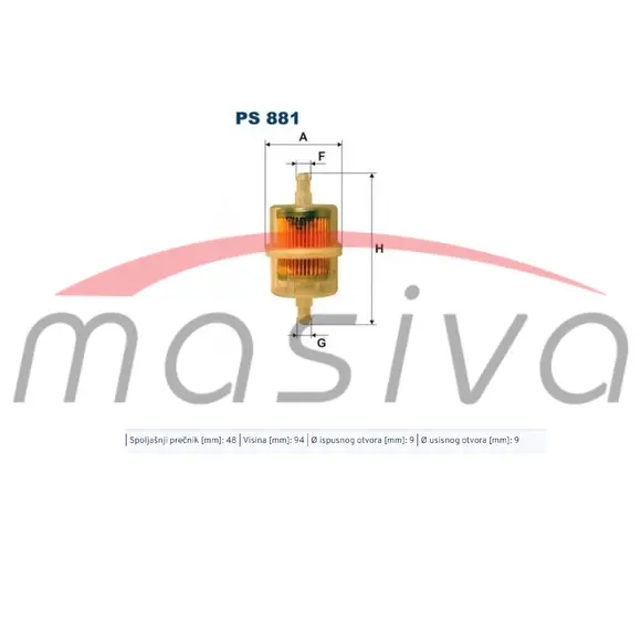 FILTER GORIVA DISEL VEĆI-0