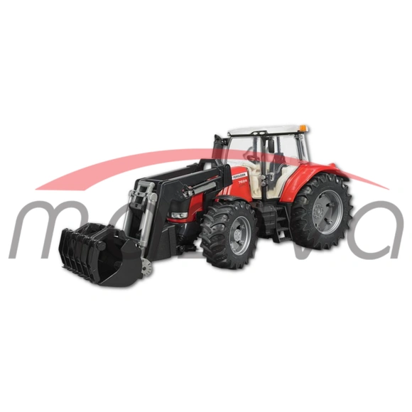 IGRAČKA TRAKTOR MASSEY FERGUSON 7624 SA PREDNJIM UTORIVAČEM-0