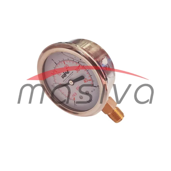 MANOMETAR ZA CISTERNU 1/4" 63mm -1/+3-0