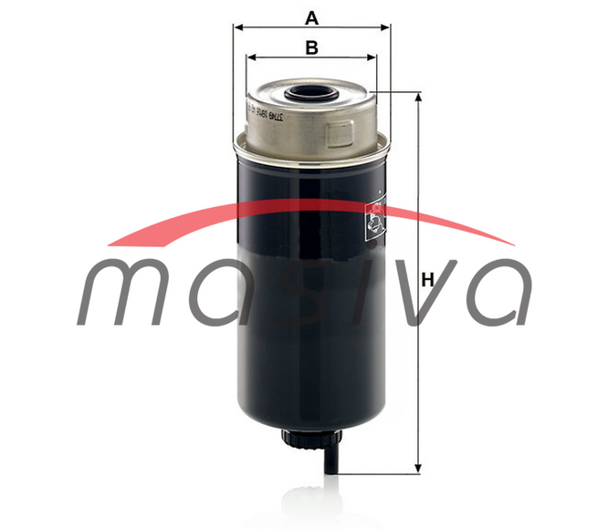 FILTER GORIVA JOHN DEERE PRSTEN TRI RUBA  -  MANN-1