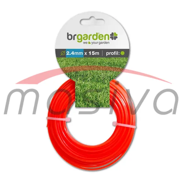 FLAKS NIT ZA TRIMER 2,4 mm, 15 m, KOCKASTI BRGARDEN-0