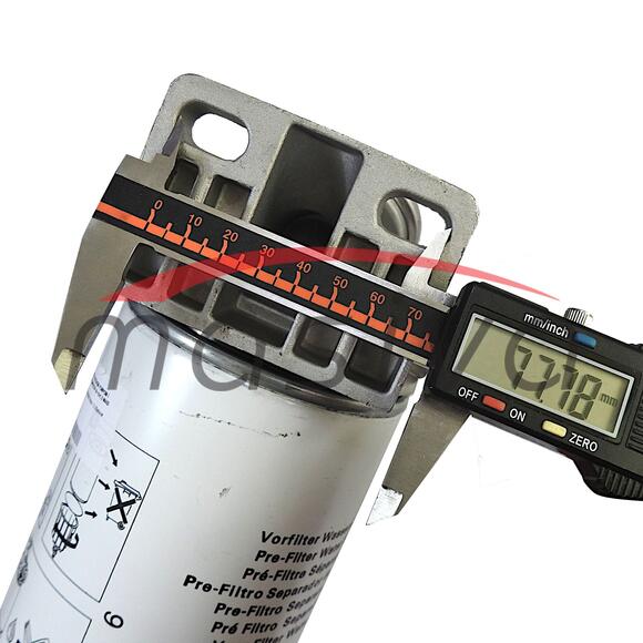 NOSAČ FILTERA GORIVA S RUČNOM PUMPOM I TALOŽNOM ČAŠICOM KOMPLETNI  M-16x1,5 MASI-11