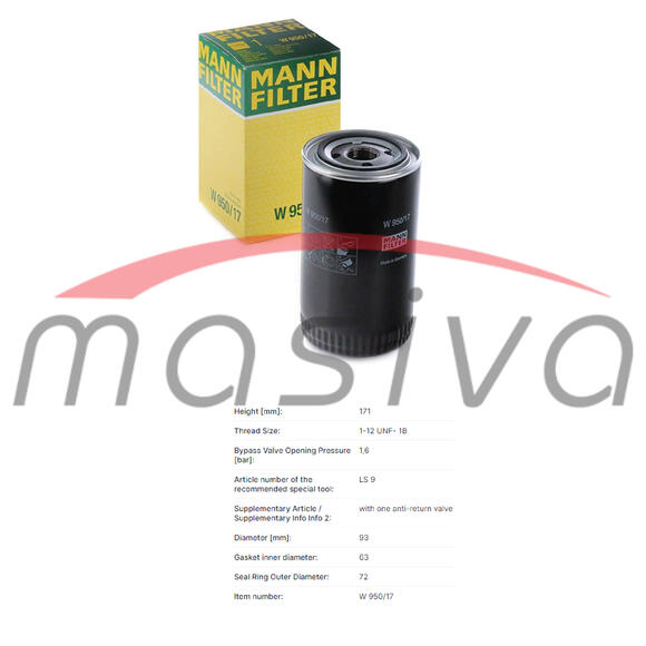 FILTER ULJA CASE, FORD, NEW HOLLAND-1