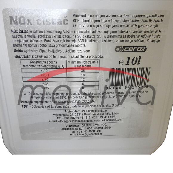 AD BLUE PLUS + ČISTAČ BELL (AD PLUS BLU) NOx 10/1 l-3
