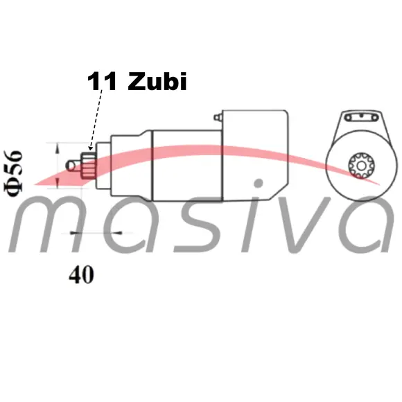 ELEKTROPOKRETAČ IMT-533  IM033  3,6 kW  Z=11  MAHLE-0
