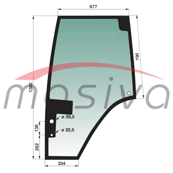 STAKLO VRATA KABINE FENDT FARMER 300,FAVORIT 500,800,900-0