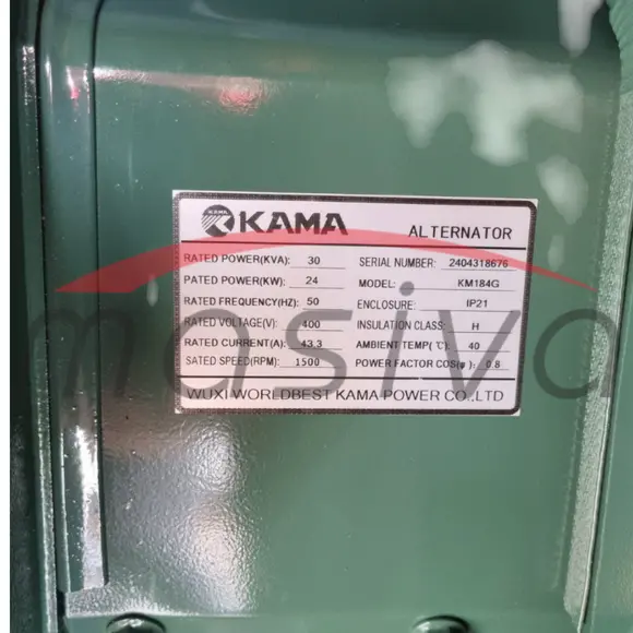 AGREGAT DIZEL KAMA TROFAZNI  KDE30T3D  MAX 33 kW ELEKTRO START TIHI-4