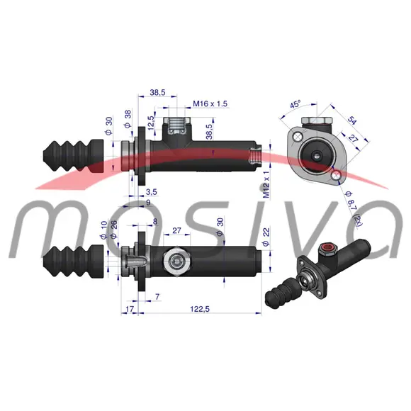 CILINDAR KOČIONI GLAVNI URSUS C355/360 ZETOR ORGINAL-1