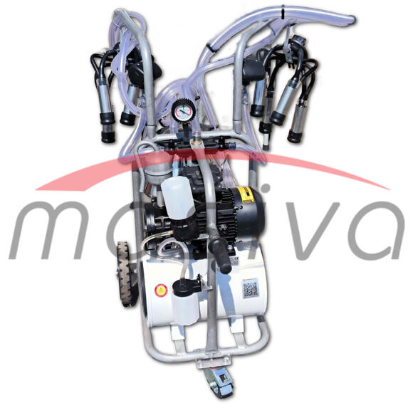 MUZILICA ZA KRAVE 2 JEDINICE, 1 KANTA 40l - ULJNA PUMPA, CRNE SISNE GUME, MASIVA-2