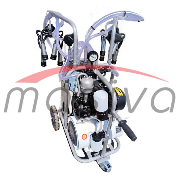 MUZILICA ZA KRAVE 2 JEDINICE, 1 KANTA 40l - ULJNA PUMPA, CRNE SISNE GUME, MASIVA-6