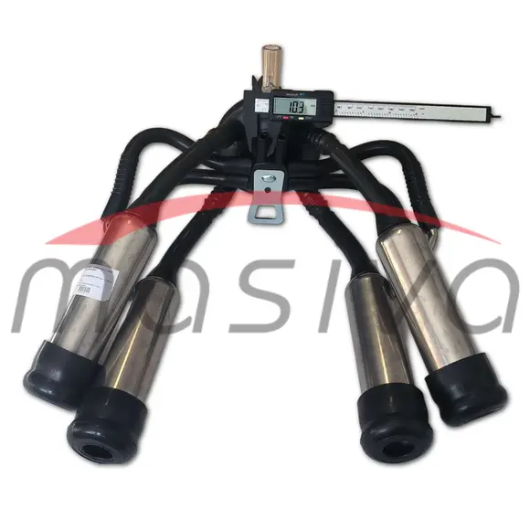 MUZNA JEDINICA ZA KRAVE, SABIRNIK 240 cc, INOX DRŽAČ, CRNE SISNE GUME MASIVA-5