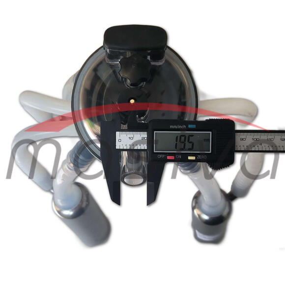 MUZNA JEDINICA ZA KRAVE, SABIRNIK 240 cc, INOX DRŽAČ, SILIK. SISNE GUME  MASIVA-3