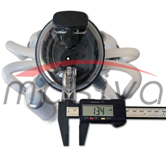 MUZNA JEDINICA ZA KRAVE, SABIRNIK 240 cc, INOX DRŽAČ, SILIK. SISNE GUME  MASIVA-4