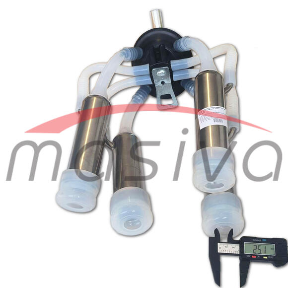 MUZNA JEDINICA ZA KRAVE, SABIRNIK 240 cc, INOX DRŽAČ, SILIK. SISNE GUME  MASIVA-6