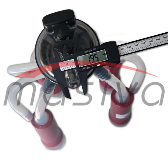 MUZNA JEDINICA ZA KRAVE, SABIRNIK 240 cc, PVC DRŽAČ, SILIK. SISNE GUME MASIVA-4